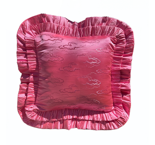 Pink Cloud Jacquard Pillow