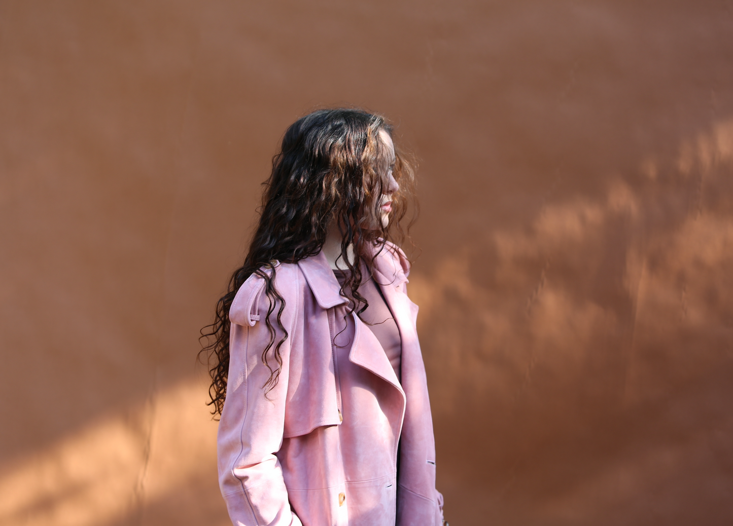 Silhouette Coat - Pilates Princess Pink Suede
