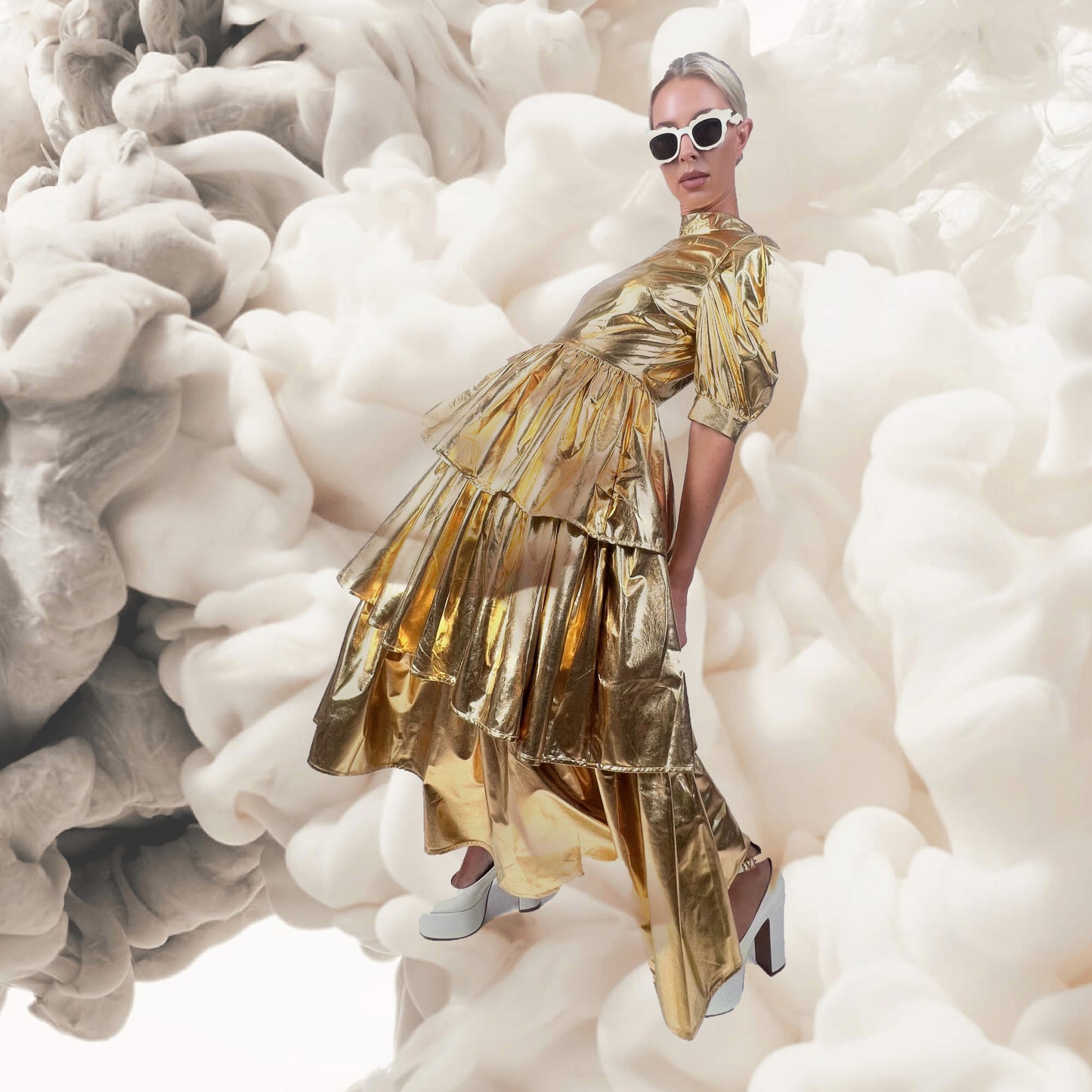 Bauble A Gold Chandelier Haus Dress