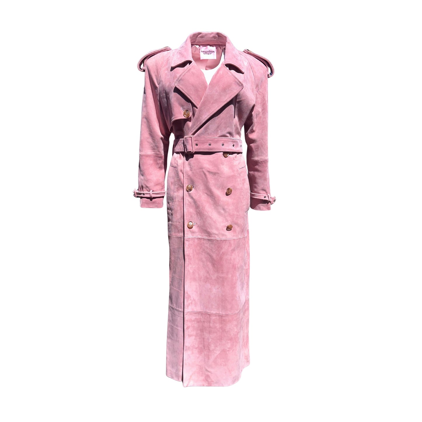 Pursche Pilates Princess Pink Suede Silhouette Coat