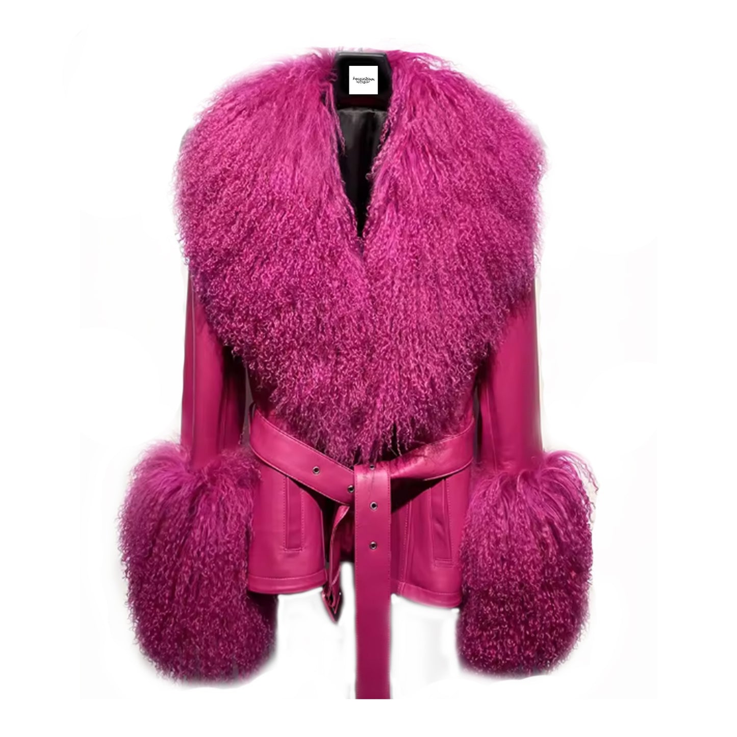 Berry Sheepskin Coat