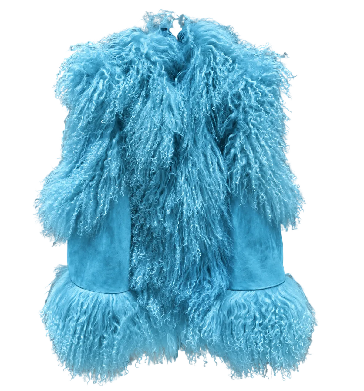 Madeleine Simon Blue Suede Famous Vest