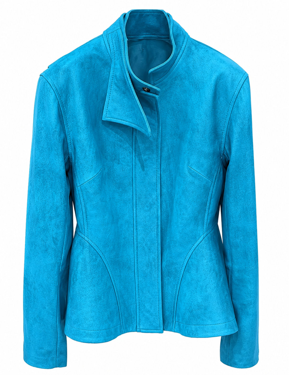 Let's Go To Paris  - Ivory Sheepskin Leather Jacket (part of a set)
