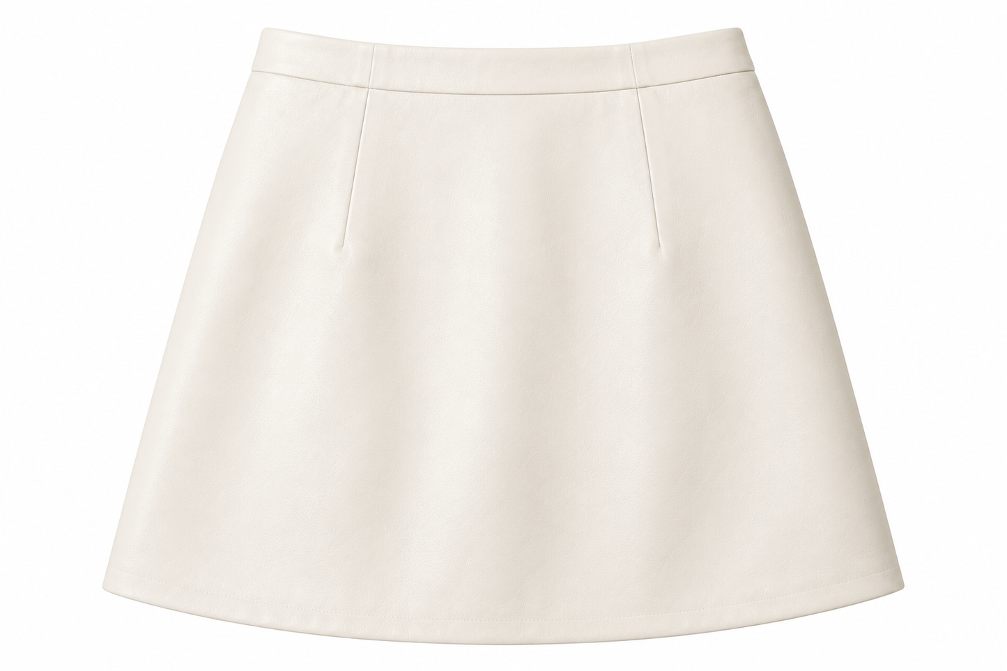 Let's Go to Paris in the Fall - Skirt Genuine Sheepskin Ivory (part of a set)