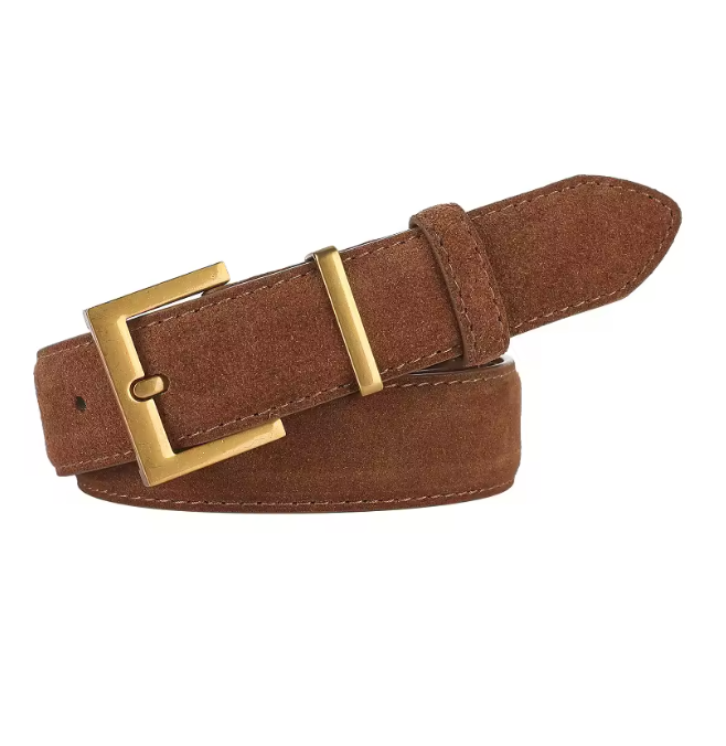 Camel Suede Belt