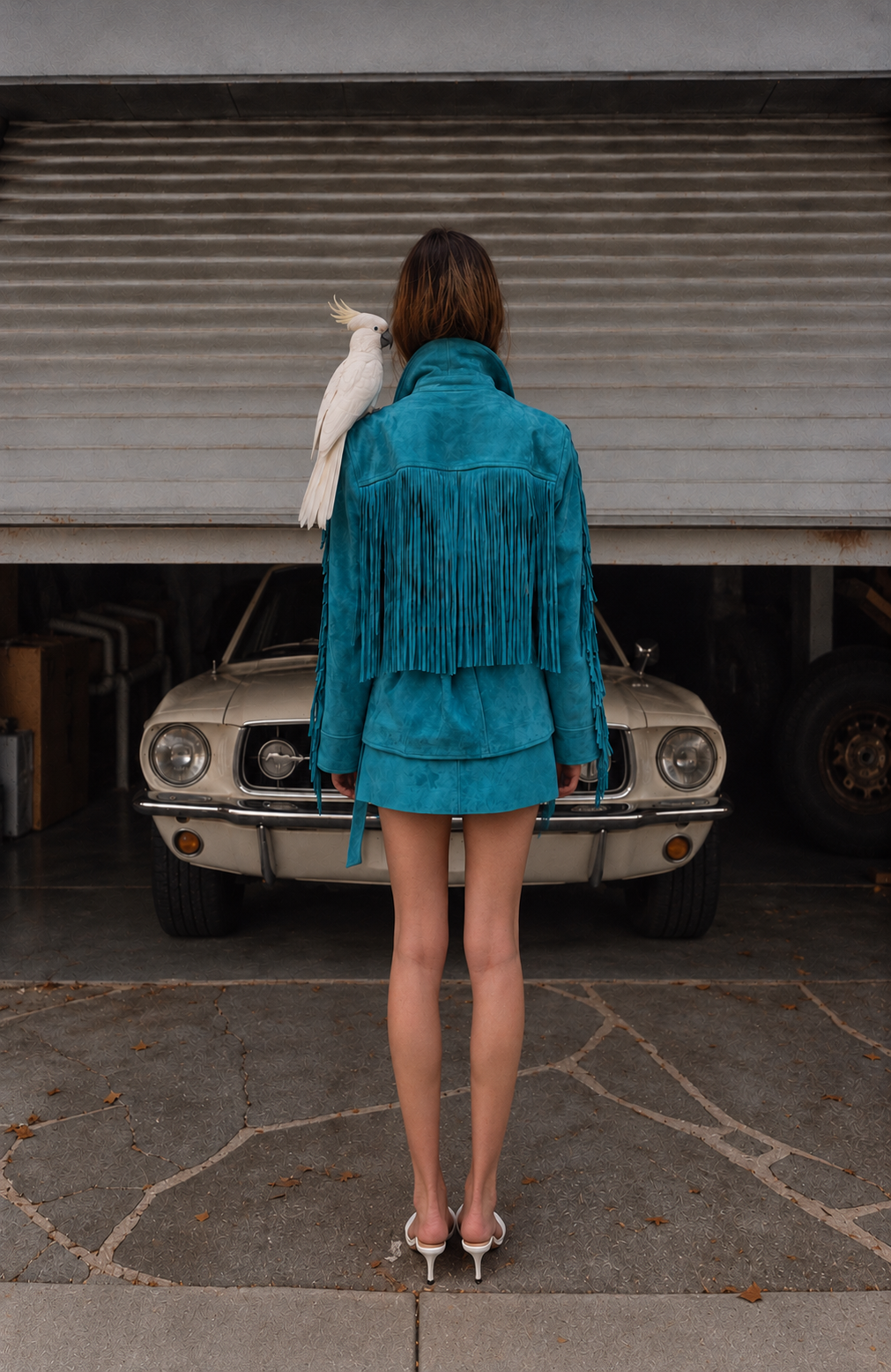 The Mermaid Ocean Fringe Set (Jacket + Mini)