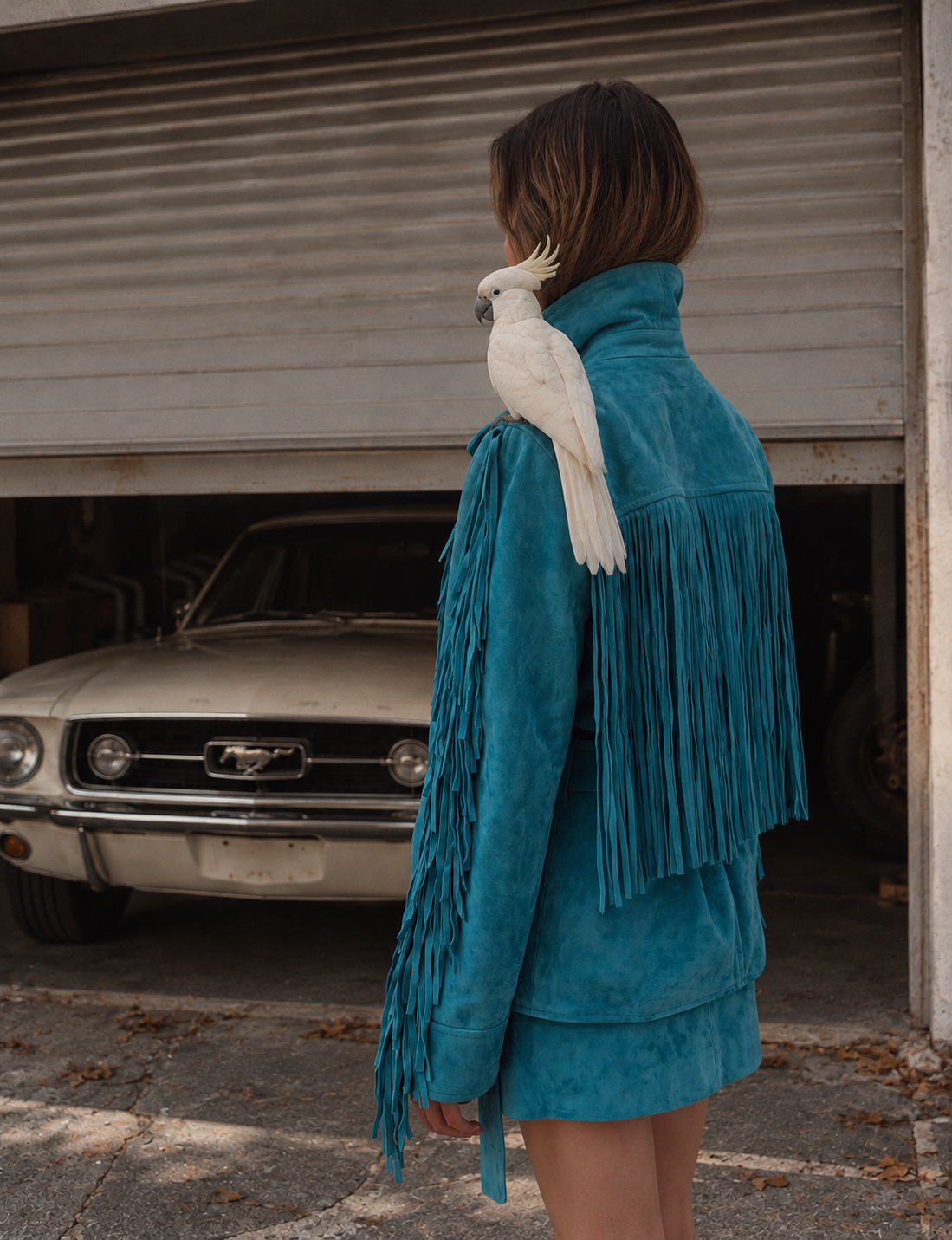 The Mermaid Ocean Fringe Set (Jacket + Mini)