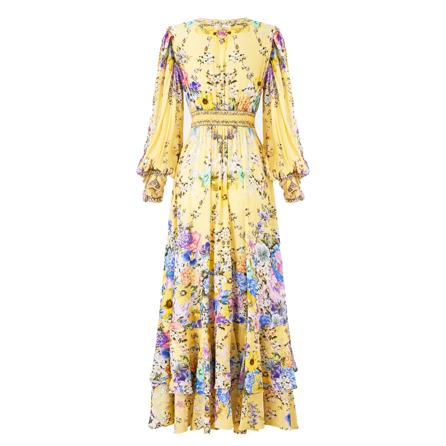 Brigitte Dress Yellow Silk Maxi Dress MadeleineSimonStudio Brigitte Dress Yellow Silk Maxi Dress MadeleineSimonStudio